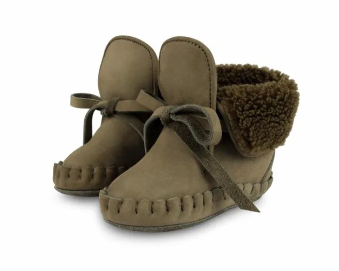 Donsje Amsterdam Shoes Baby Jaya Stone Nubuck