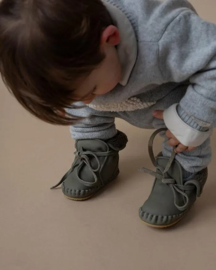 Donsje Amsterdam Shoes Baby Jaya Stone Nubuck