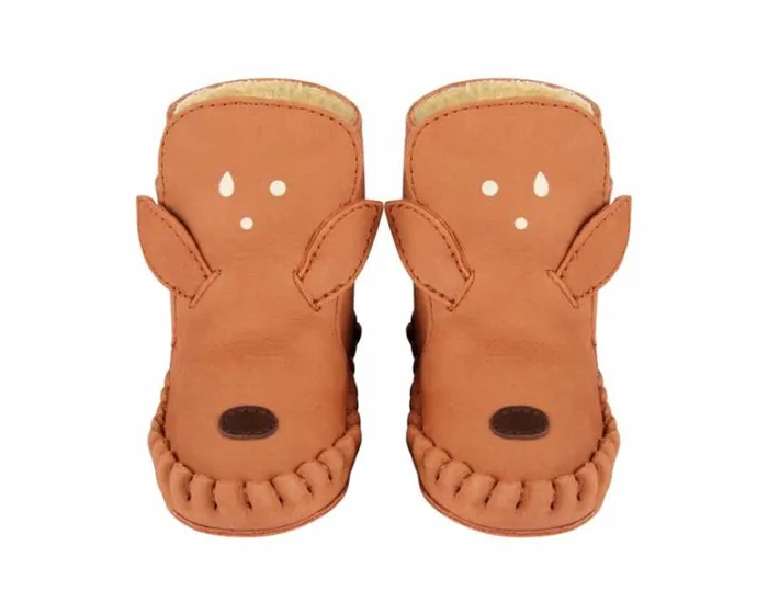 Donsje Amsterdam Shoes Baby Kapi Classic Booties Walnut Nubuck