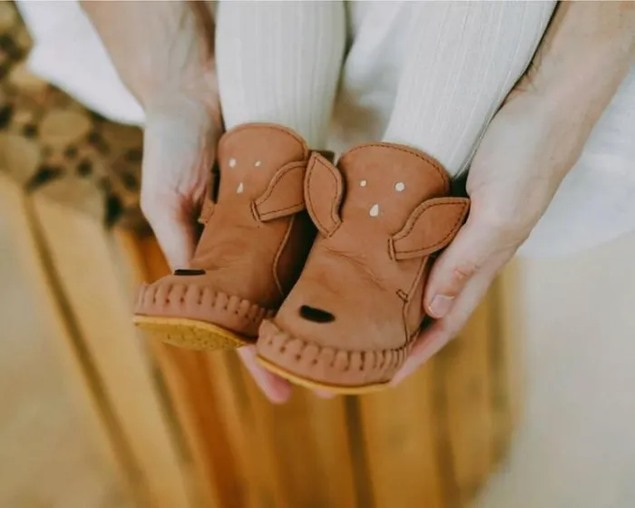 Donsje Amsterdam Shoes Baby Kapi Classic Booties Walnut Nubuck