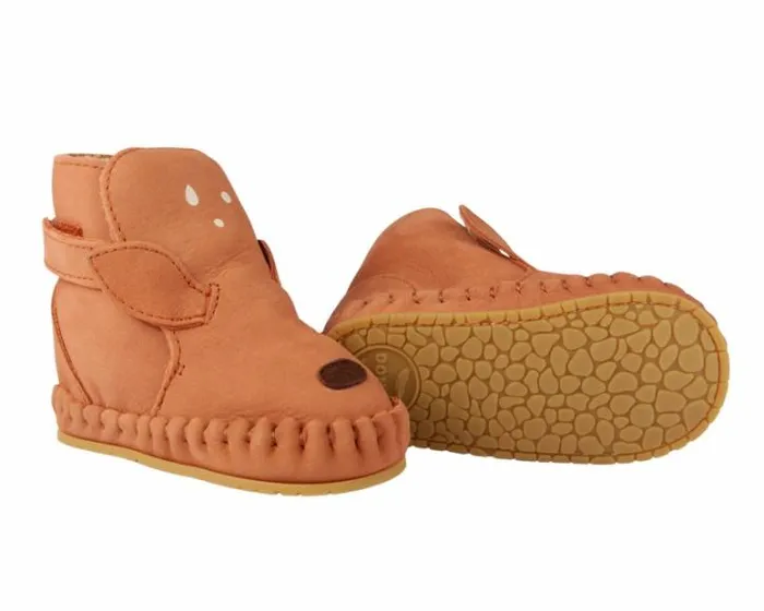 Donsje Amsterdam Shoes Baby Kapi Classic Booties Walnut Nubuck