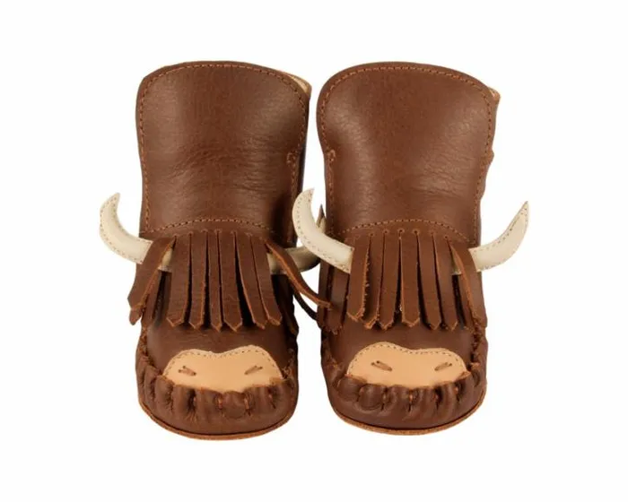 Donsje Amsterdam Shoes Baby Kapi Special Cognac Classic Leather