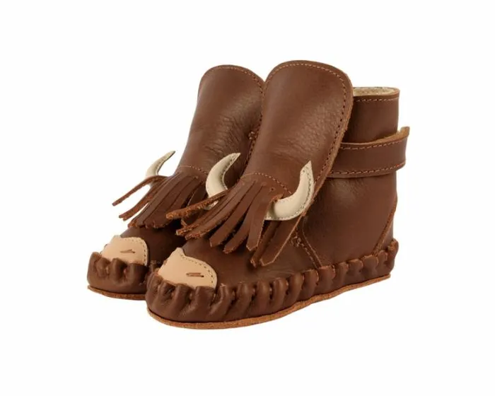 Donsje Amsterdam Shoes Baby Kapi Special Cognac Classic Leather