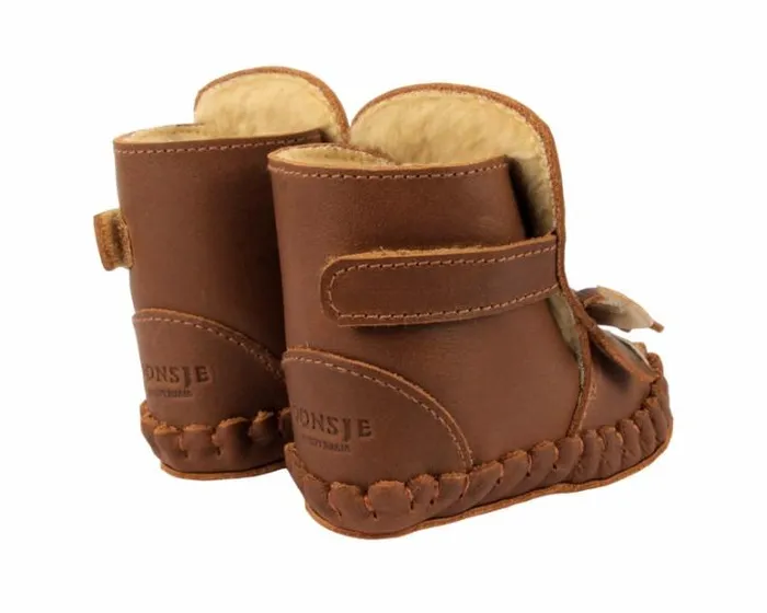Donsje Amsterdam Shoes Baby Kapi Special Cognac Classic Leather