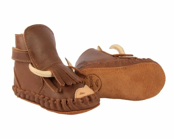 Donsje Amsterdam Shoes Baby Kapi Special Cognac Classic Leather