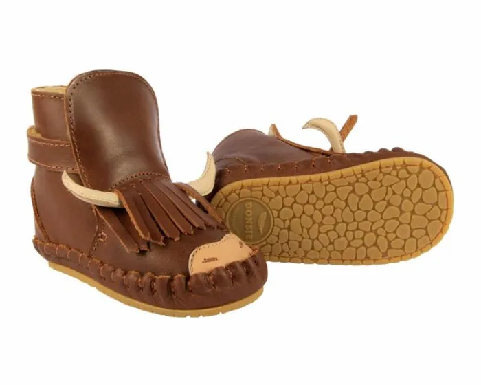 Donsje Amsterdam Shoes Baby Kapi Special Cognac Classic Leather