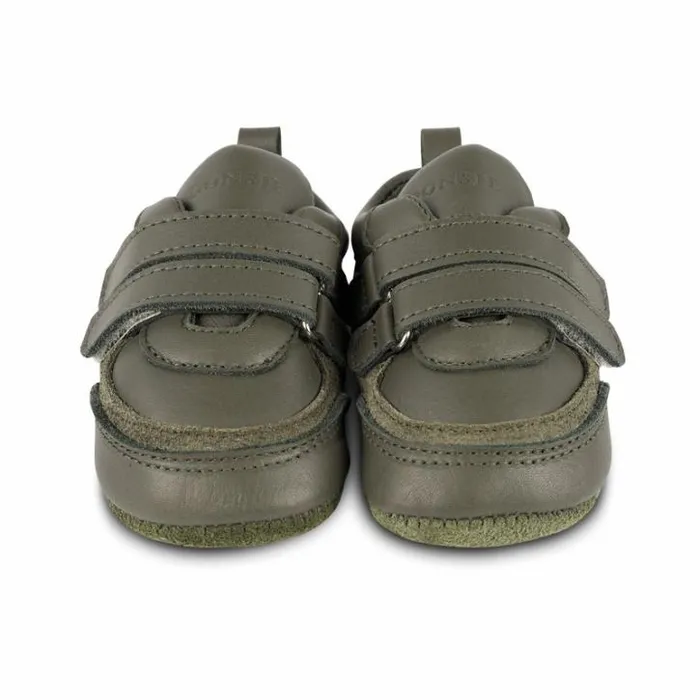 Donsje Amsterdam Shoes Baby Merijn Sneakers Olive Leather