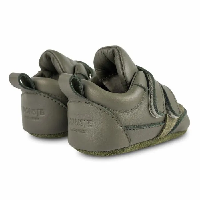 Donsje Amsterdam Shoes Baby Merijn Sneakers Olive Leather