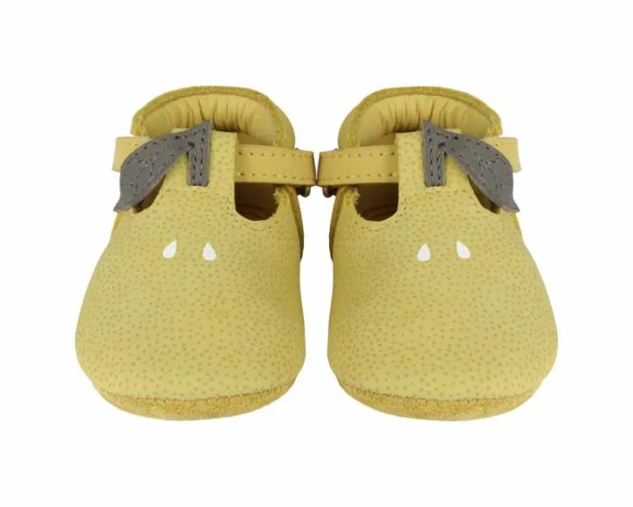 Donsje Amsterdam Shoes Baby Nanoe Shoes Canary Dotted Nubuck