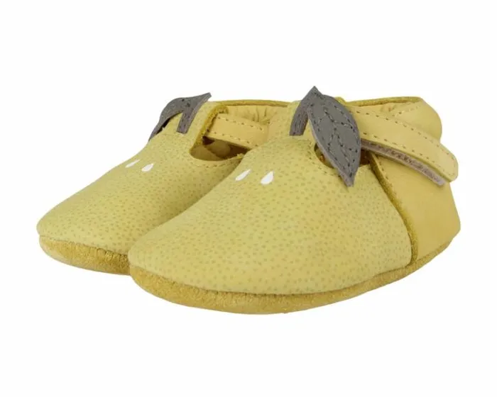 Donsje Amsterdam Shoes Baby Nanoe Shoes Canary Dotted Nubuck