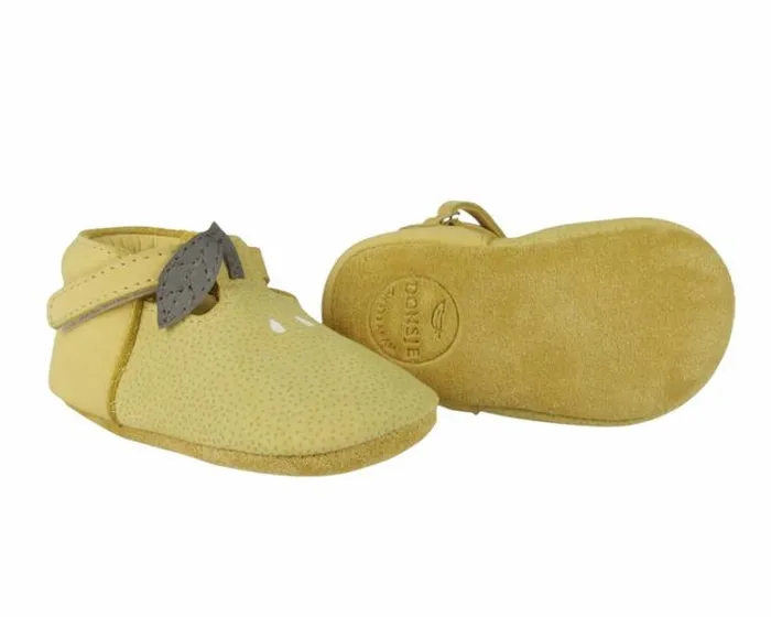Donsje Amsterdam Shoes Baby Nanoe Shoes Canary Dotted Nubuck