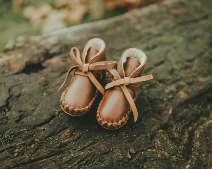 Donsje Amsterdam Shoes Baby Pina Classic Booties Cognac Classic Leather