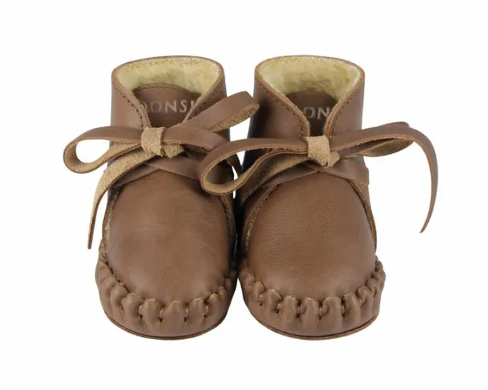 Donsje Amsterdam Shoes Baby Pina Classic Booties Cognac Classic Leather