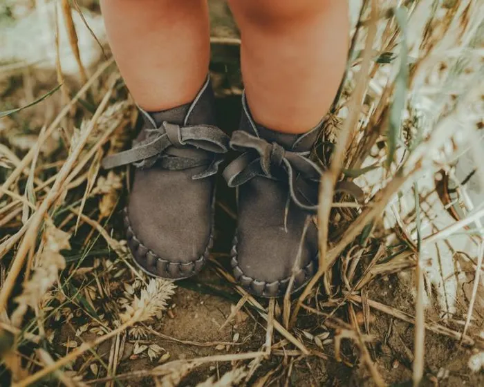 Donsje Amsterdam Shoes Baby Pina Classic Booties Stone Nubuck