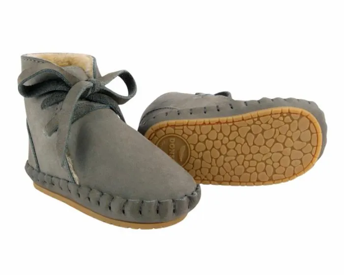 Donsje Amsterdam Shoes Baby Pina Classic Booties Stone Nubuck
