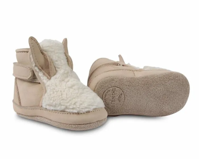 Donsje Amsterdam Shoes Baby Richy Off White Curly Faux Fur