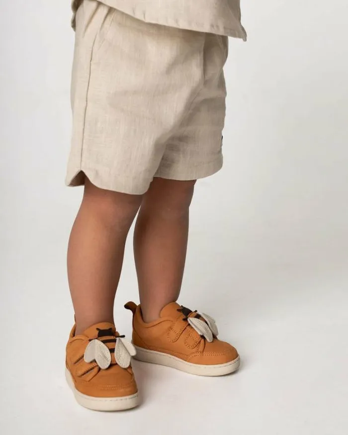 Donsje Amsterdam Sneakers Boys Kien Sneakers Toffee Nubuck