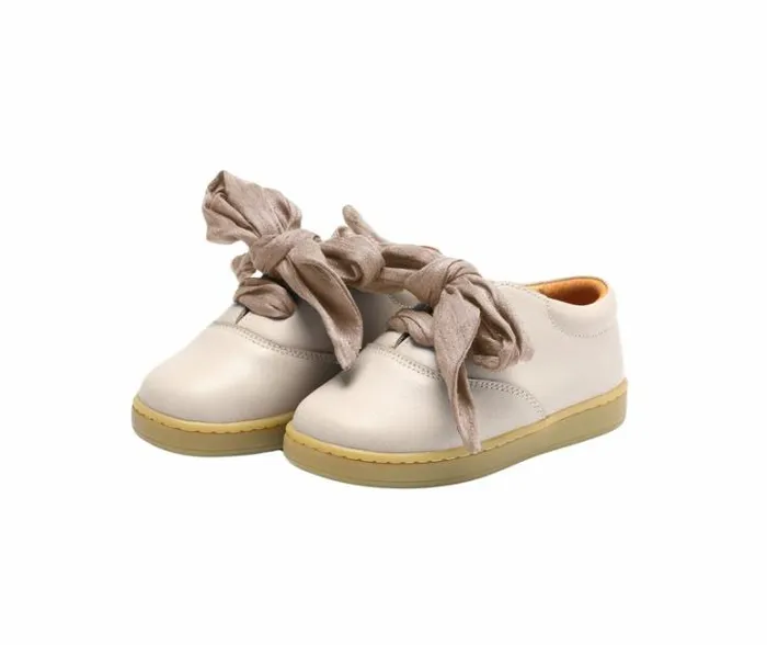 Donsje Amsterdam Sneakers Girls Meilly Sneakers Ivory Leather