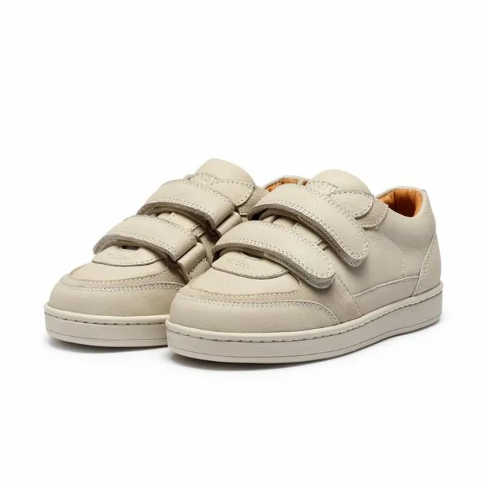 Donsje Amsterdam Sneakers Girls Meyo Sneakers Cream Leather