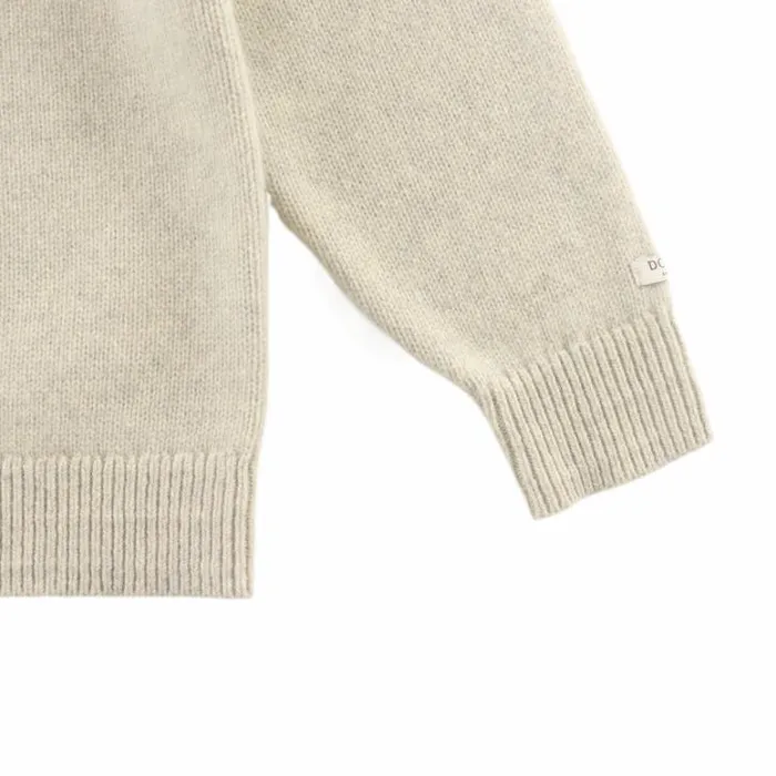 Donsje Amsterdam Sweaters and Cardigans Baby Denn Merino Wool Sweater Arctic Ivory Melange