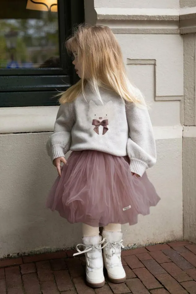 Donsje Amsterdam Sweaters and Cardigans Baby Denna Merino Wool Sweater Ash Rose