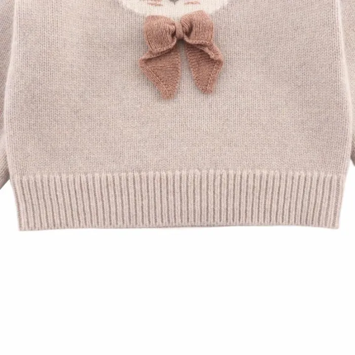 Donsje Amsterdam Sweaters and Cardigans Baby Denna Merino Wool Sweater Ash Rose