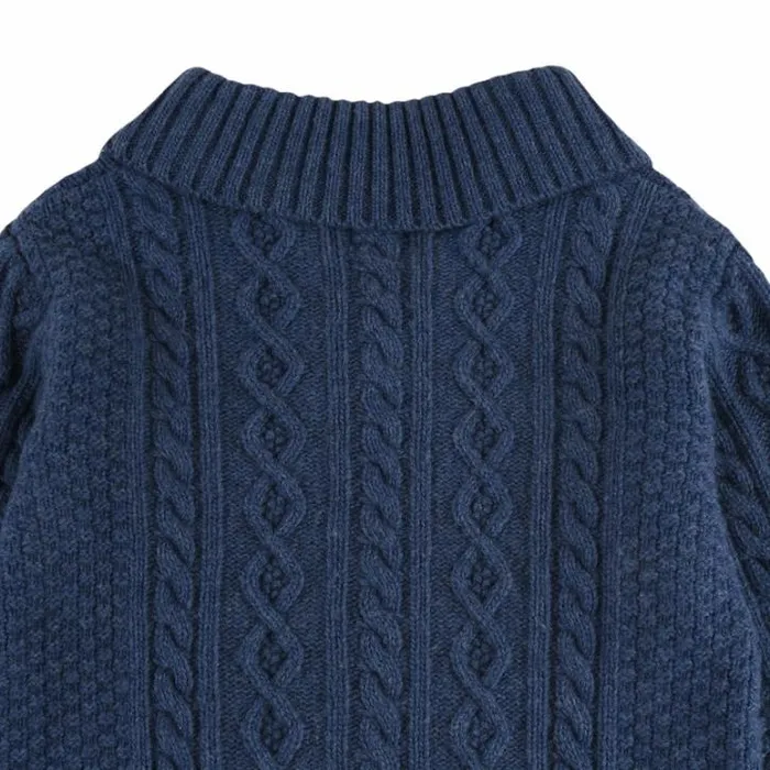 Donsje Amsterdam Sweaters and Cardigans Baby Jesper Cardigan Royal Blue Melange