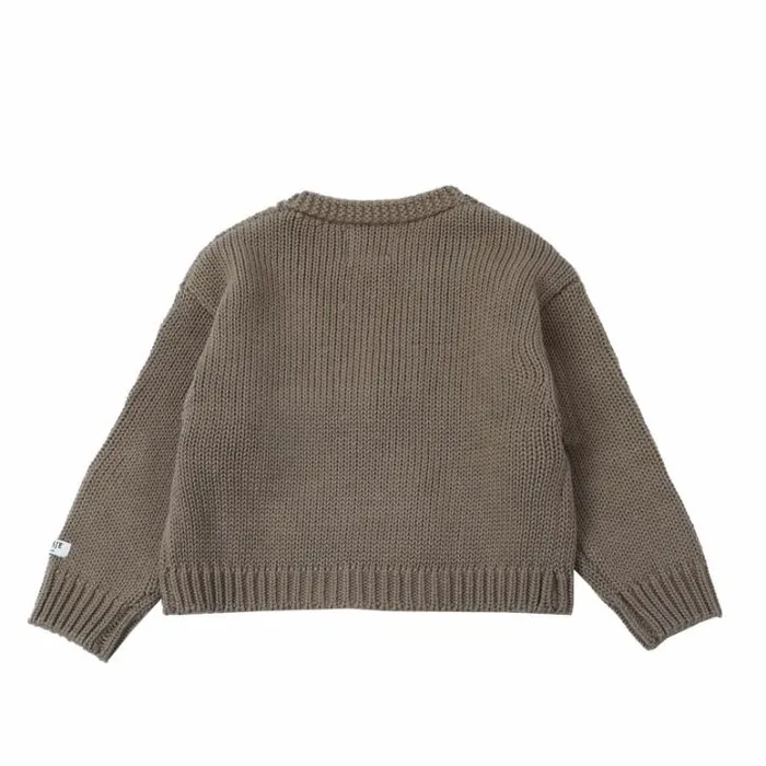 Donsje Amsterdam Sweaters and Cardigans Baby Lesley Cardigan Light Truffle