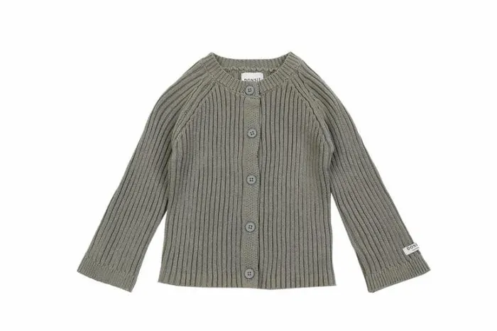 Donsje Amsterdam Sweaters and Cardigans Baby Peppe Cardigan Light Sage