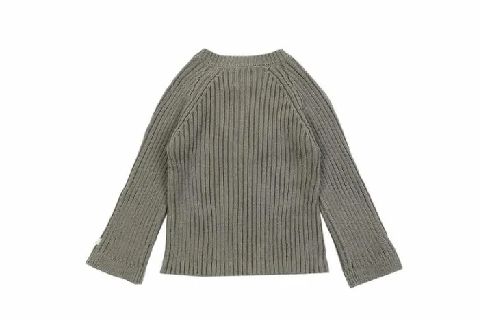 Donsje Amsterdam Sweaters and Cardigans Baby Peppe Cardigan Light Sage