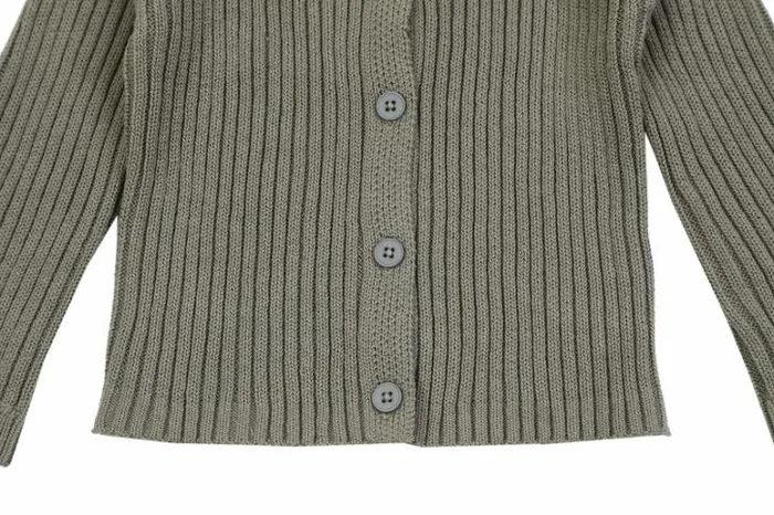 Donsje Amsterdam Sweaters and Cardigans Baby Peppe Cardigan Light Sage