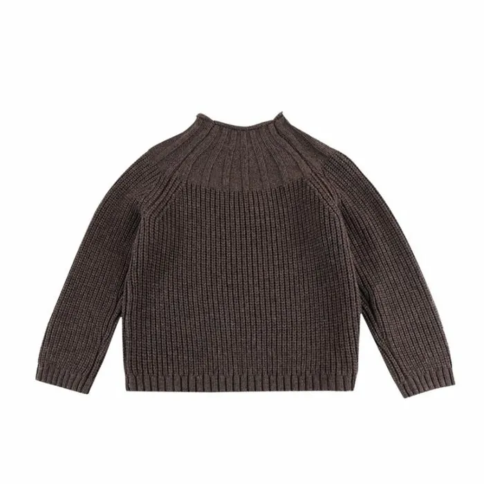 Donsje Amsterdam Sweaters and Cardigans Boys Dawi Sweater Espresso Melange