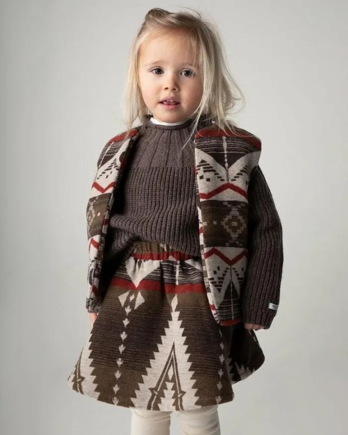 Donsje Amsterdam Sweaters and Cardigans Boys Dawi Sweater Espresso Melange