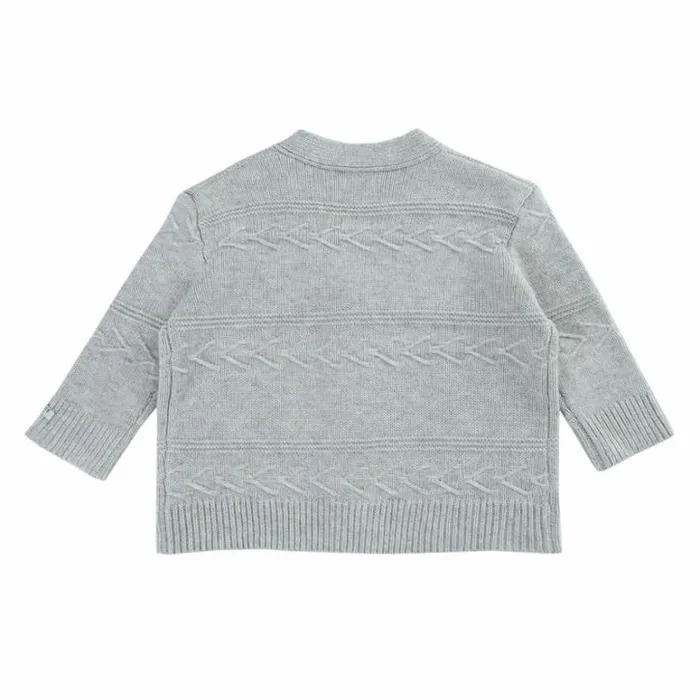 Donsje Amsterdam Sweaters and Cardigans Boys Draine Cardigan Light Grey Melange