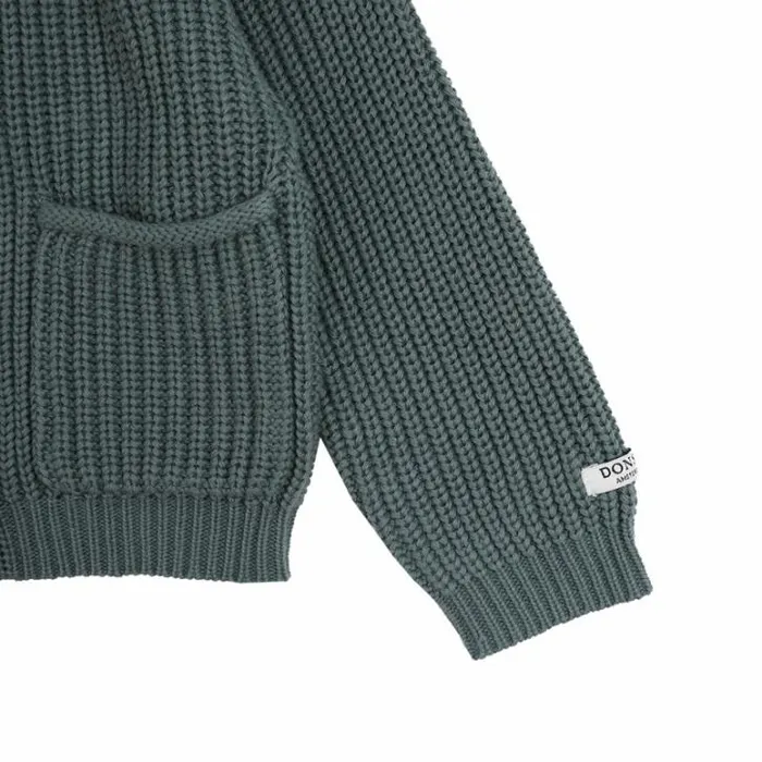 Donsje Amsterdam Sweaters and Cardigans Boys Timeo Cardigan Green Bay