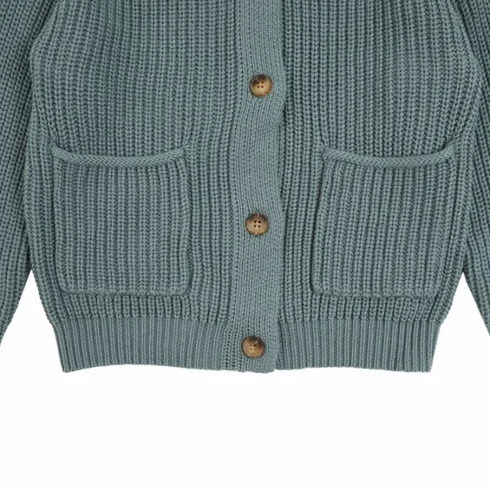 Donsje Amsterdam Sweaters and Cardigans Boys Timeo Cardigan Green Bay