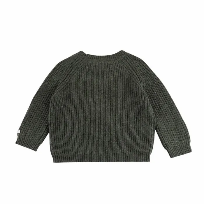 Donsje Amsterdam Sweaters and Cardigans Girls Garie Sweater Forest Green Melange