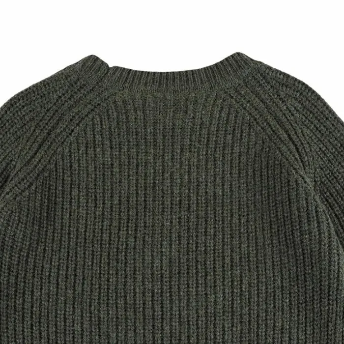 Donsje Amsterdam Sweaters and Cardigans Girls Garie Sweater Forest Green Melange