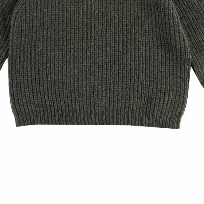 Donsje Amsterdam Sweaters and Cardigans Girls Garie Sweater Forest Green Melange