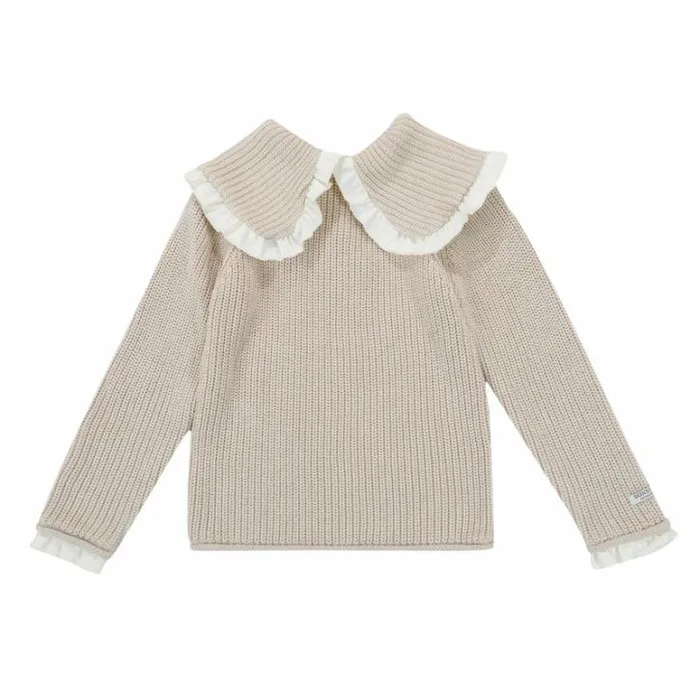 Donsje Amsterdam Sweaters and Cardigans Girls Lola Sweater Soft Sand