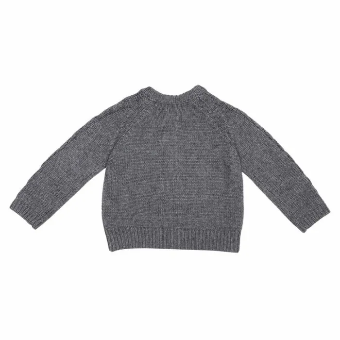 Donsje Amsterdam Sweaters and Cardigans Girls Luko Cardigan Iron Grey Melange
