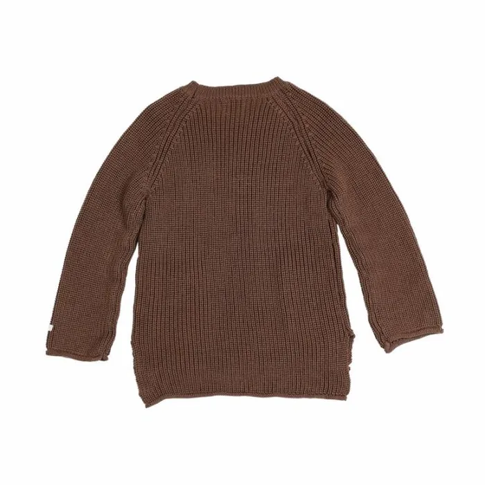 Donsje Amsterdam Sweaters and Cardigans Girls Qtella Sweater Dark Mocha