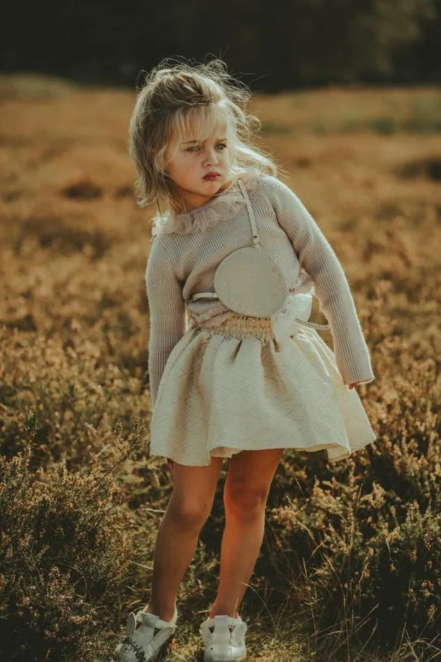 Donsje Amsterdam Sweaters and Cardigans Girls Sjami Top Lavender Brown
