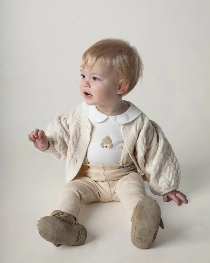 Donsje Amsterdam Sweaters and Cardigans Girls Zinne Cardigan Warm White