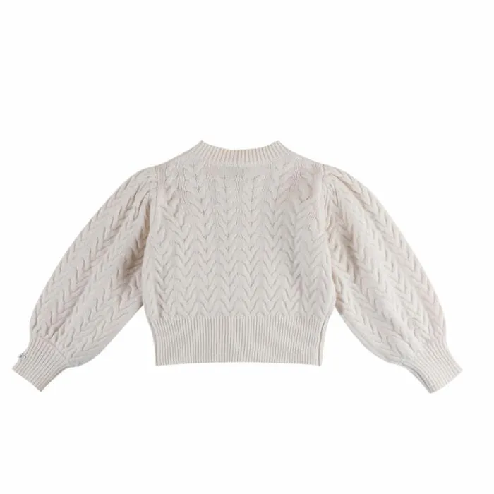 Donsje Amsterdam Sweaters and Cardigans Girls Zinne Cardigan Warm White