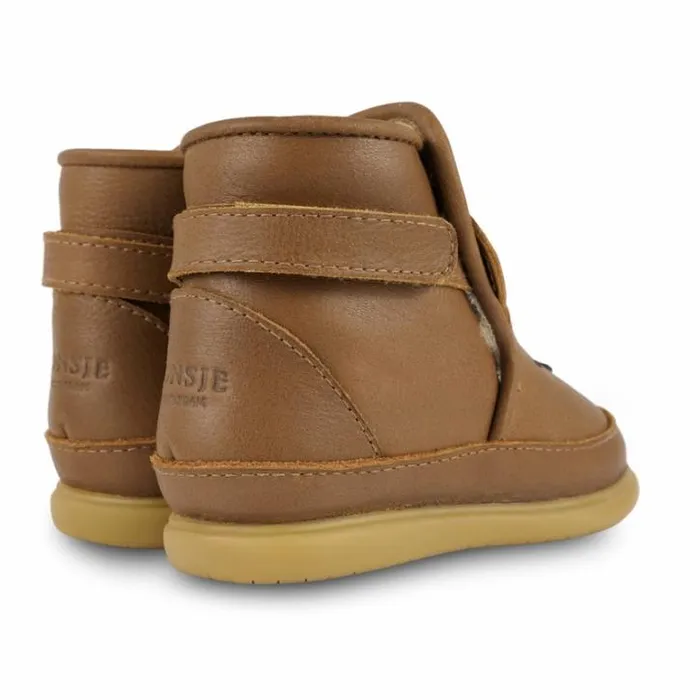 Donsje Amsterdam Toddler Shoes Baby Dubu Classic Shoes Cognac Classic Leather