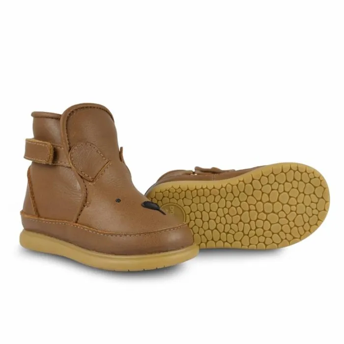 Donsje Amsterdam Toddler Shoes Baby Dubu Classic Shoes Cognac Classic Leather