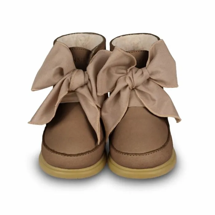 Donsje Amsterdam Toddler Shoes Baby Wisi Organza Shoes Truffle Nubuck