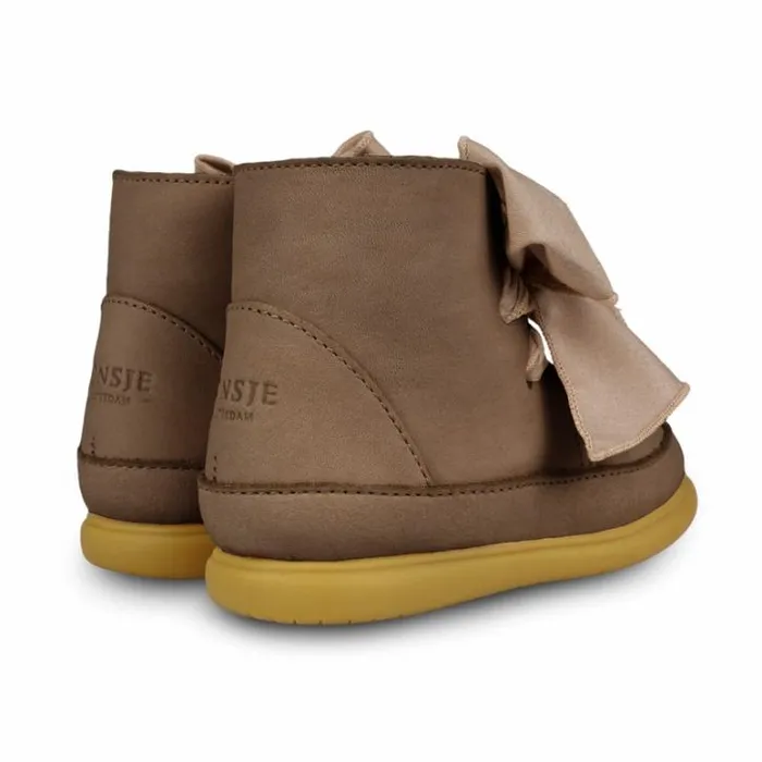 Donsje Amsterdam Toddler Shoes Baby Wisi Organza Shoes Truffle Nubuck