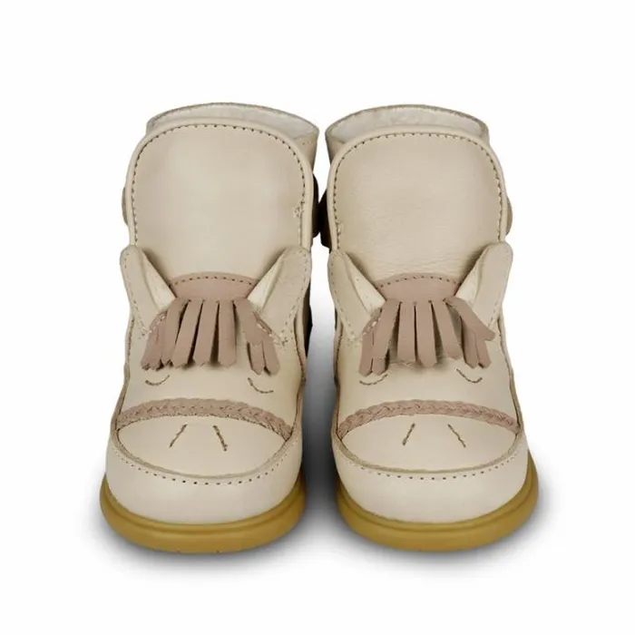 Donsje Amsterdam Toddler Shoes Girls Girls Dubu Special Shoes Ivory Classic Leather
